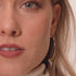 Shark Tooth Hoop Earrings by Lauren Howe | .925 Sterling Gold Vermeil | Crystal